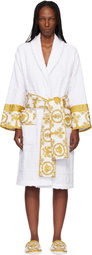 Versace White 'I Heart Baroque' Bathrobe