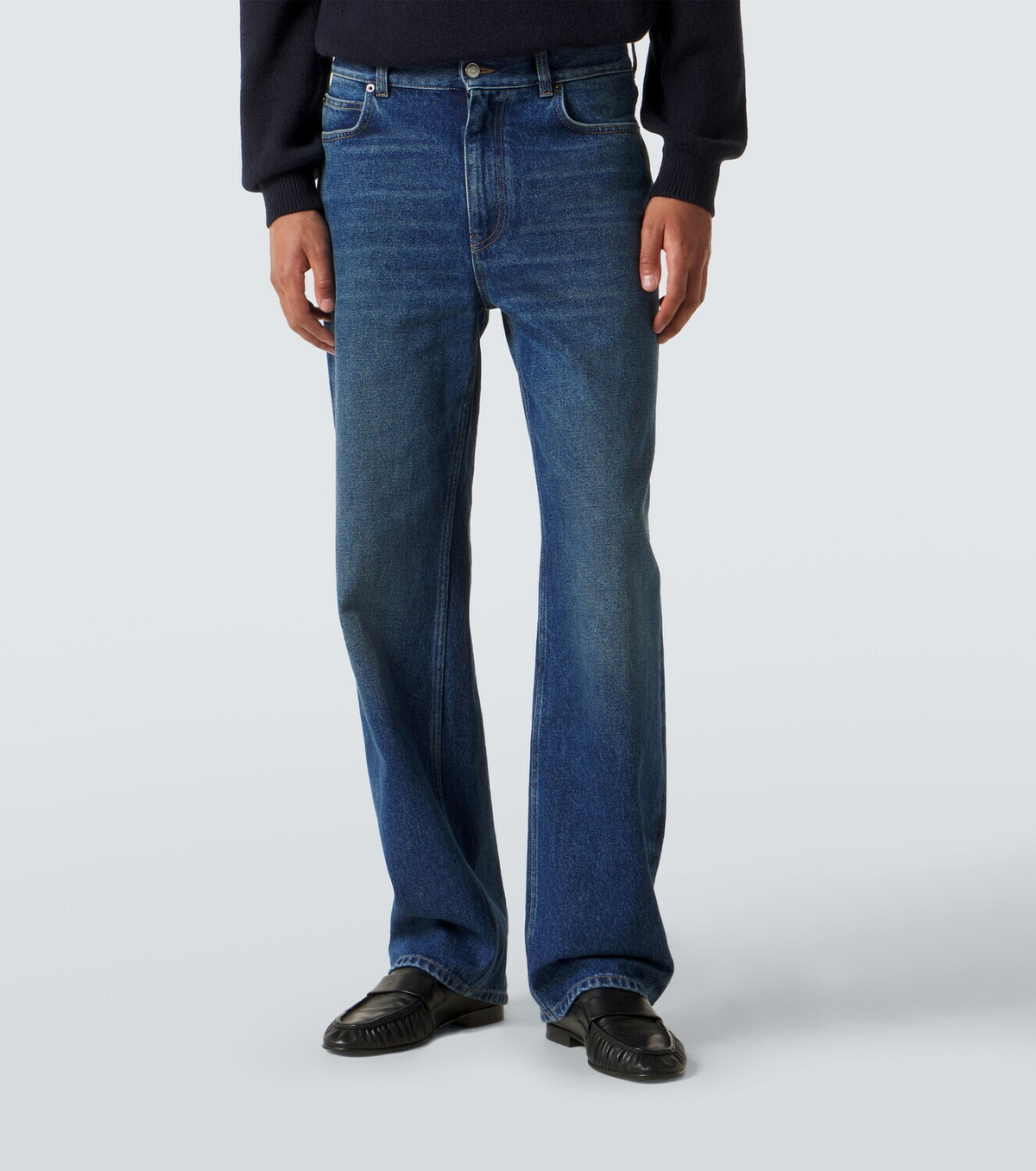 The Row Vanya faded wide-leg jeans