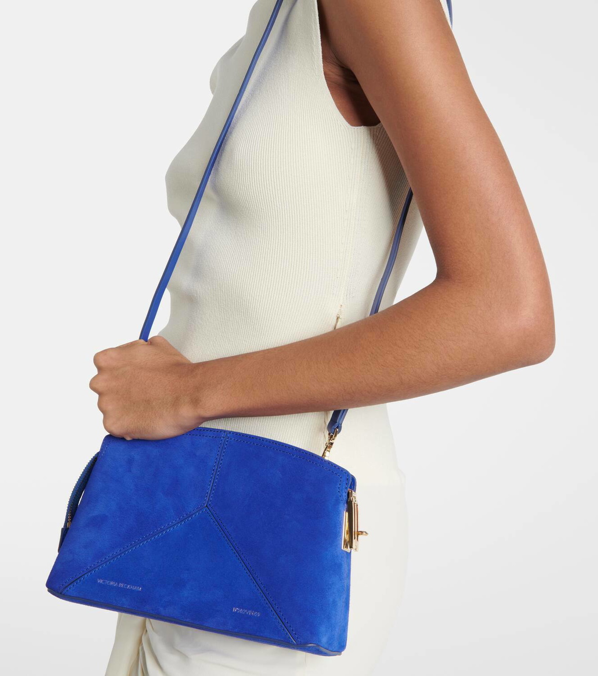 Victoria Beckham Victoria Mini suede crossbody bag
