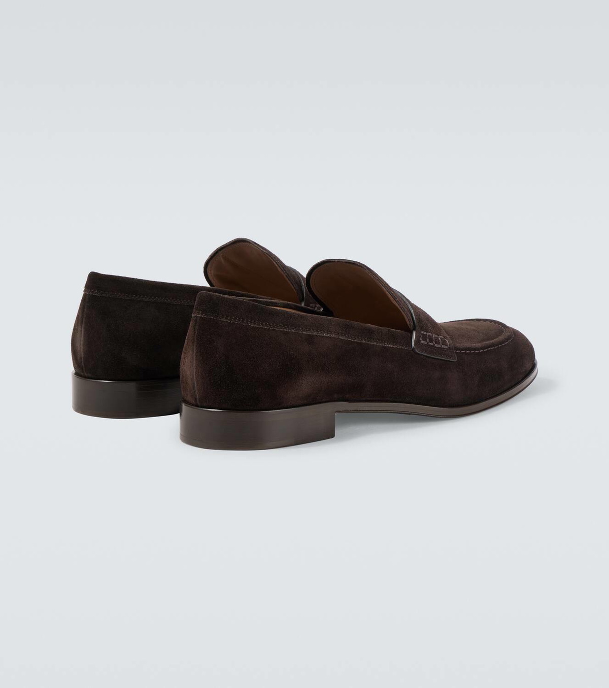 Gianvito Rossi George suede penny loafers