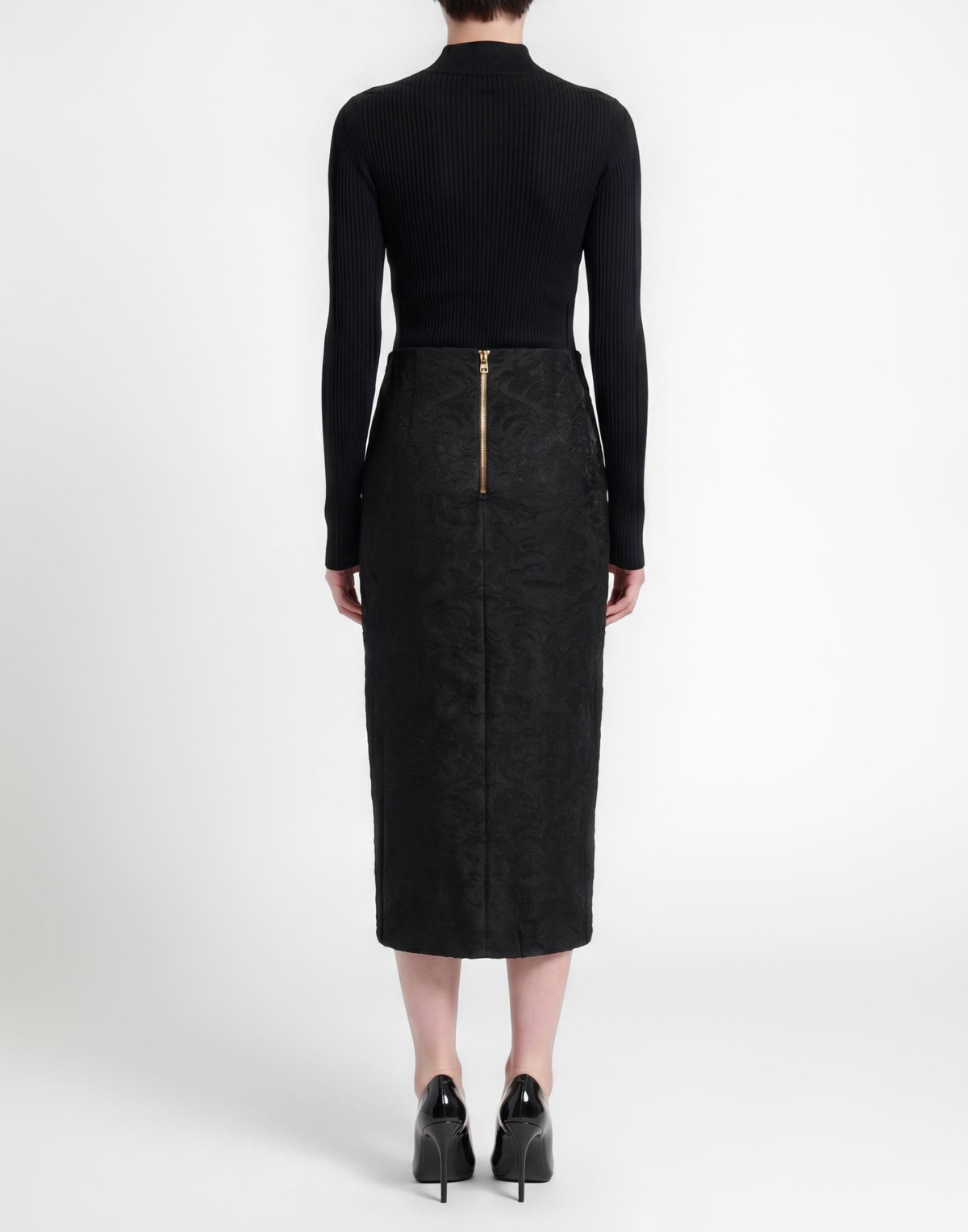 Balmain Womens Maxi skirt in Black