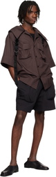 Simone Rocha Black Cargo Pocket Shorts