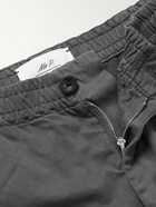 Mr P. - Straight-Leg Cotton-Twill Shorts - Gray