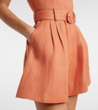 Zimmermann Awaken belted linen romper