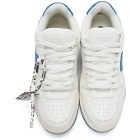 Off-White White and Blue Out Of Office Sneakers