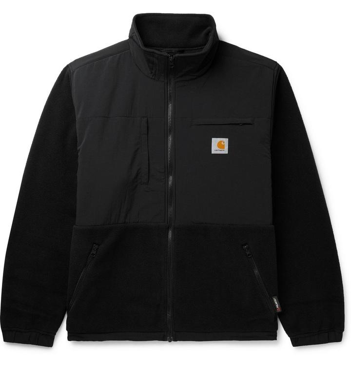 Photo: Carhartt WIP - Nord Panelled Nylon and Fleece Jacket - Black