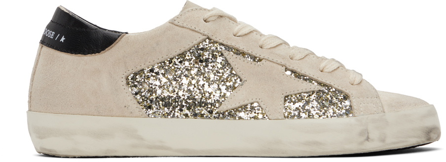 Super-Star with silver star and brown glitter heel tab