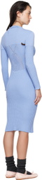 Isa Boulder Blue Raven Midi Dress