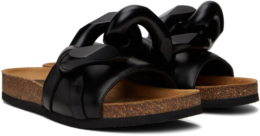 JW Anderson Black Chain Slides