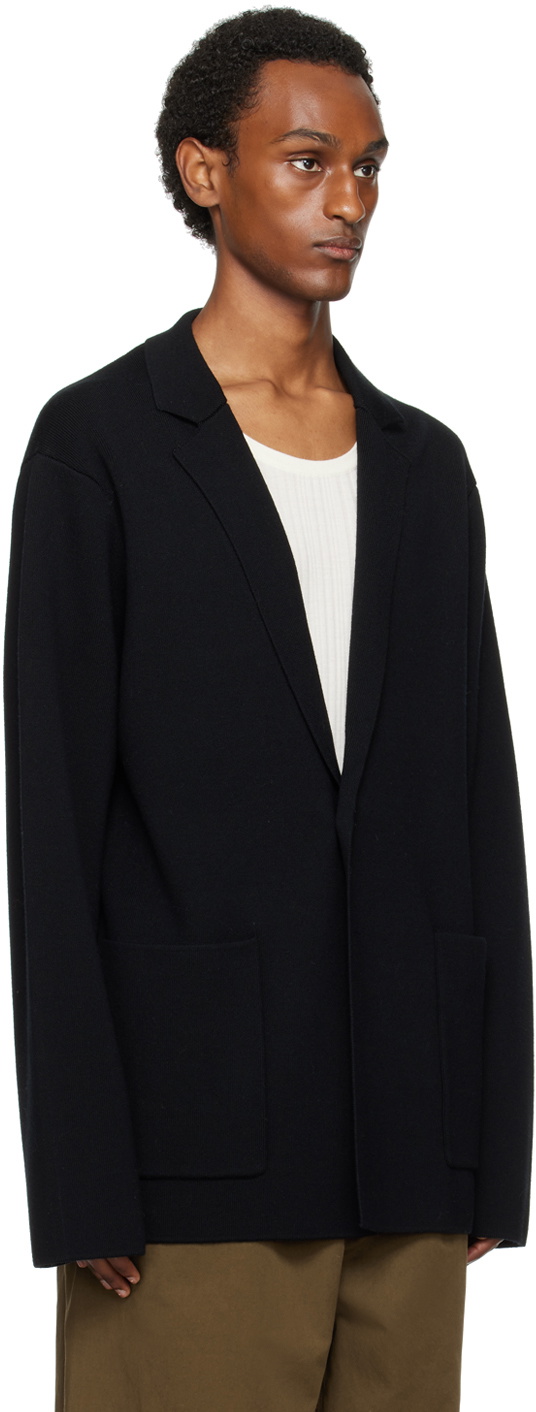 King & Tuckfield Black Blazer Cardigan King and Tuckfield