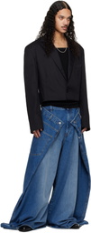 LU'U DAN Black Slashed Blazer