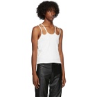 Dion Lee Off-White Double Strap Tank Top