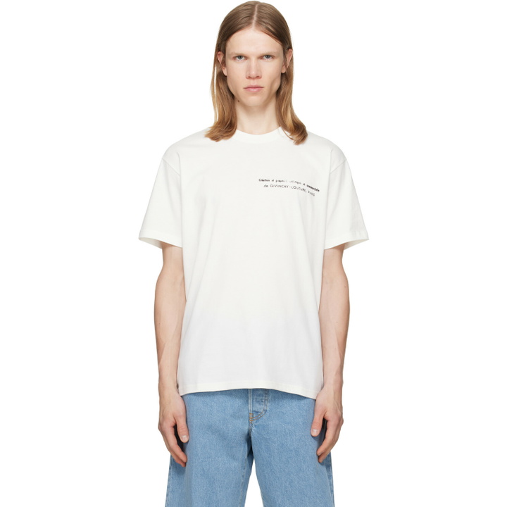 Photo: Givenchy White Archives Print Cotton T-shirt