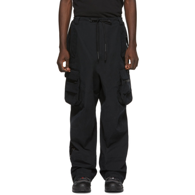 Photo: Raf Simons Black Templa Edition Loose Shell Cargo Pants