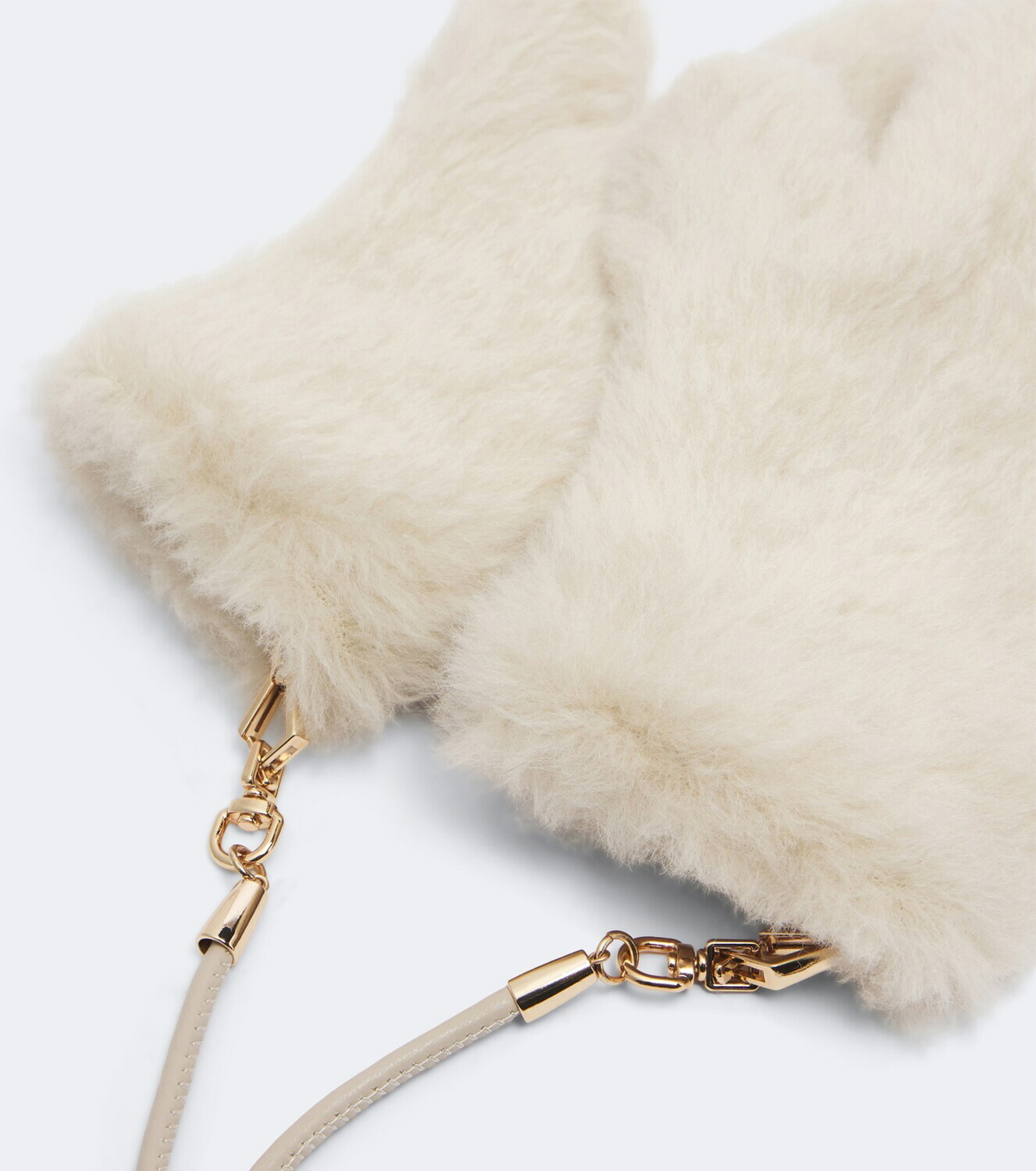 Max Mara Alpaca, wool, and silk teddy mittens