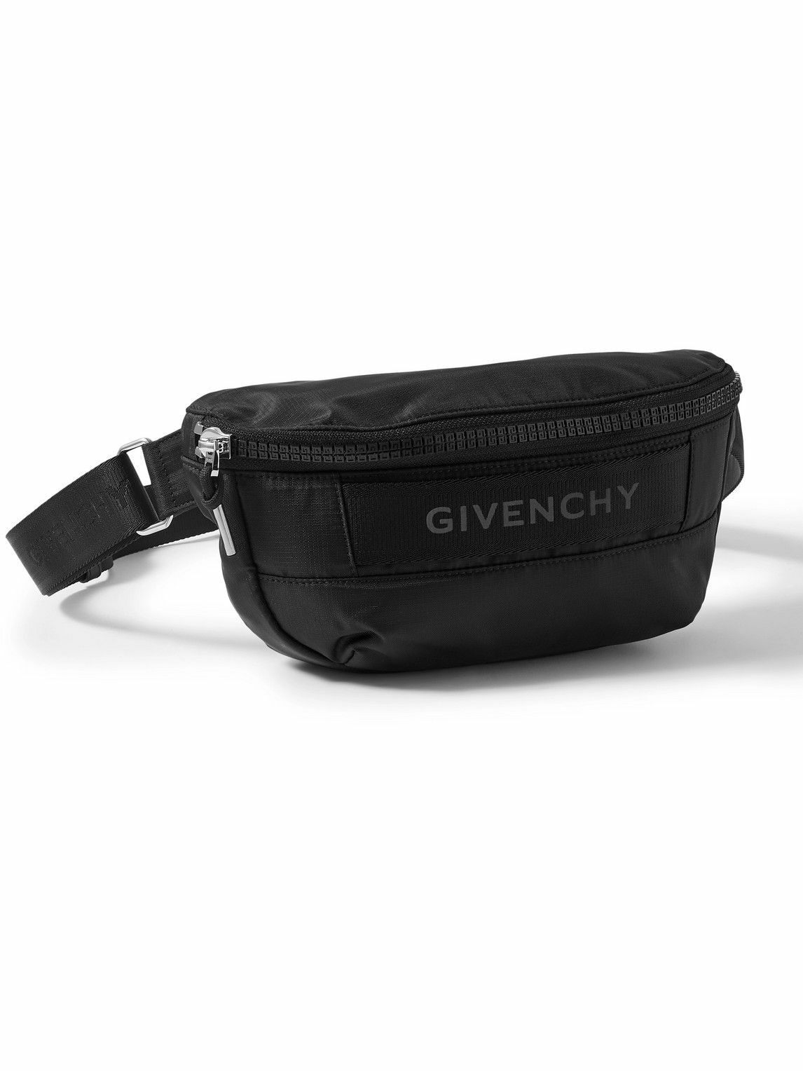 Photo: Givenchy - G-Trek Logo-Appliquéd Webbing-Trimmed Ripstop Belt Bag