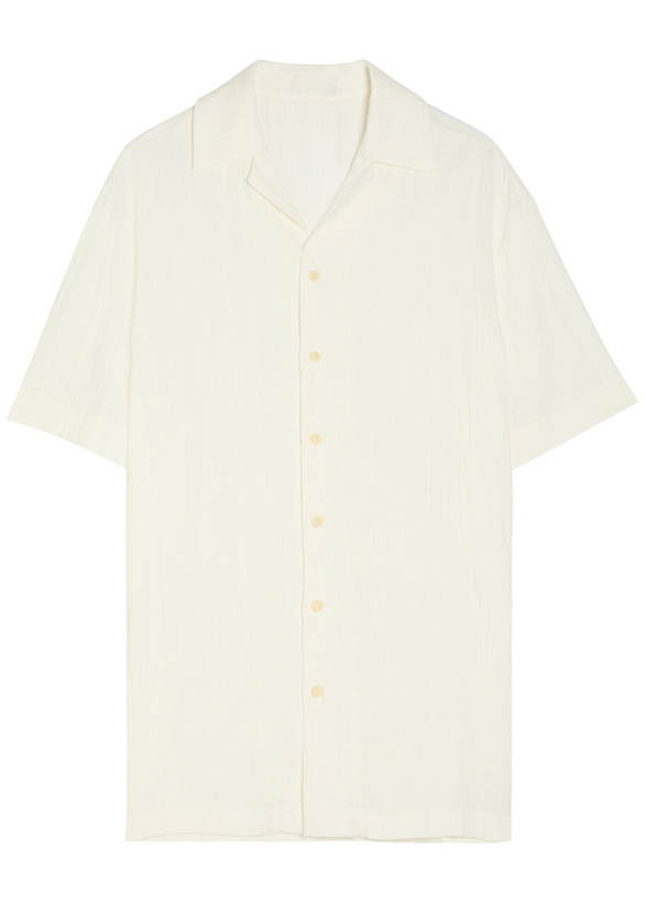 Photo: Delos Otto Textured Woven Shirt White