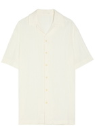 Delos Otto Textured Woven Shirt White