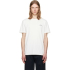 A.P.C. White 'A.P.C. Rue Madame' Logo T-shirt