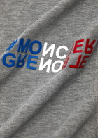Moncler Grenoble Logo Cotton T-shirt Grey