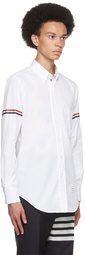 Thom Browne White Poplin Grosgrain Armband Shirt