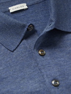 Caruso - Wool Polo Shirt - Blue