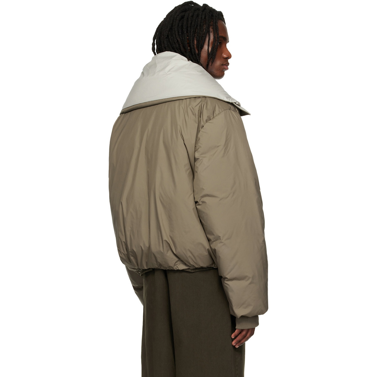 Entire Studios Khaki Kelly Down Jacket