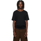 LEMAIRE Black Scoop-Neck T-shirt