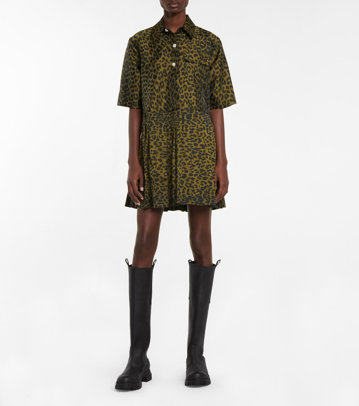 Ganni - Rubber knee-high boots