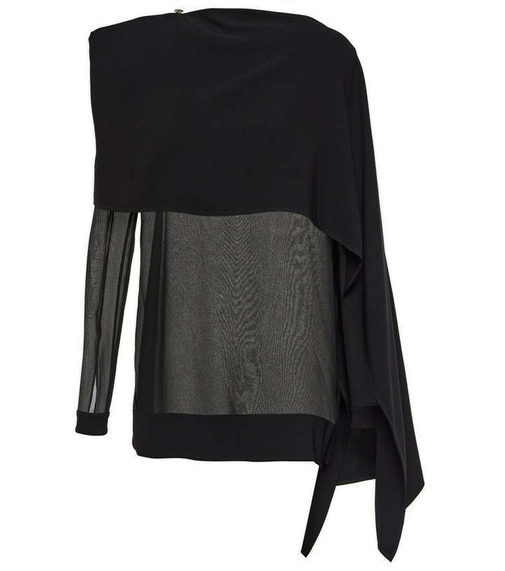 Photo: Proenza Schouler Cape-detail technical chiffon top
