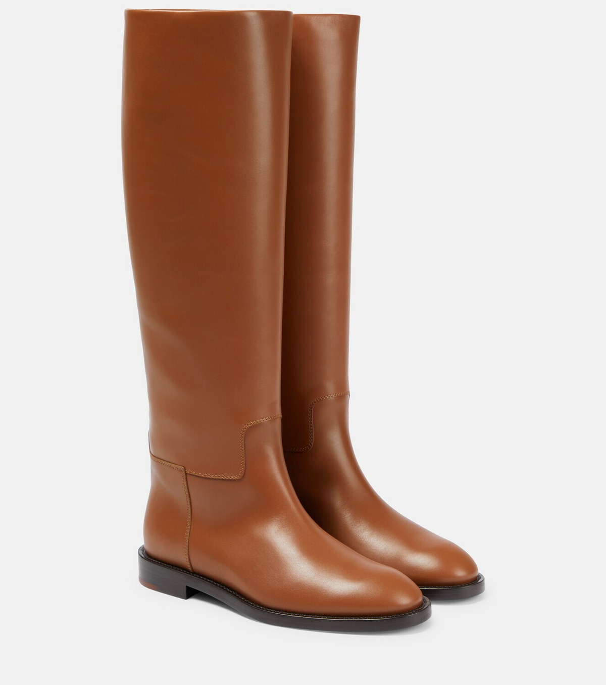 Loro Piana - Decker leather knee-high boots Loro Piana