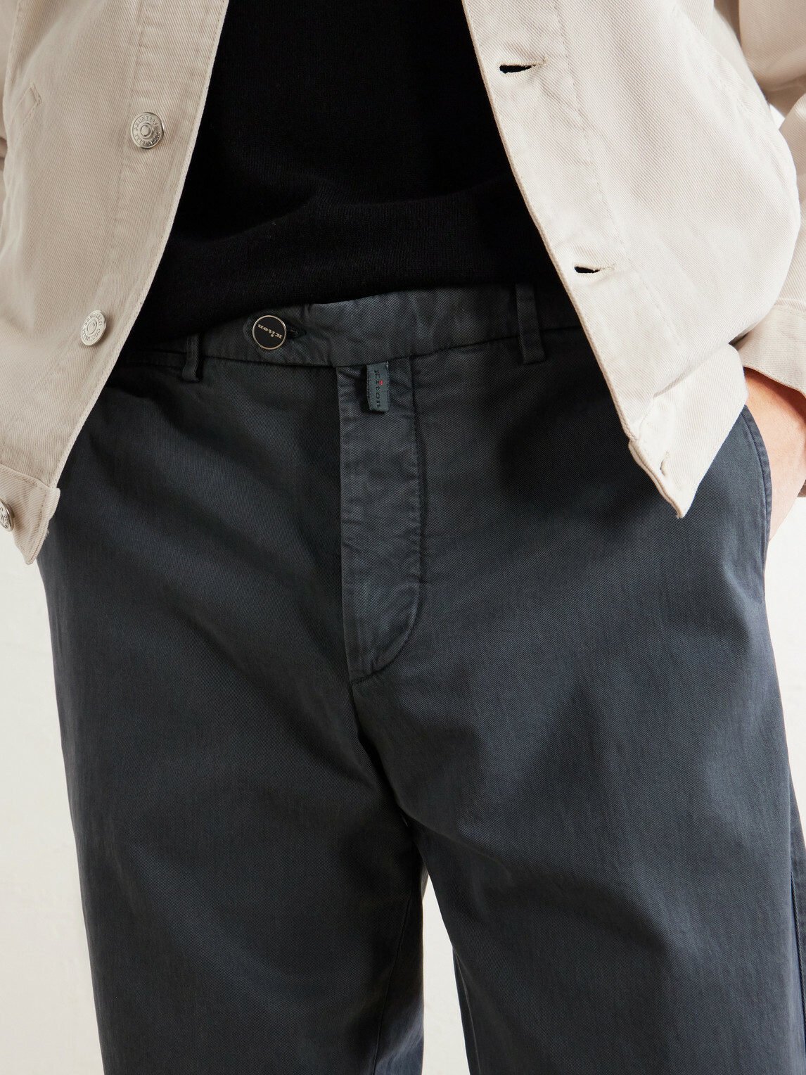 Kiton - Straight-Leg Lyocell-Blend Trousers - Gray