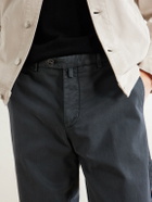 Kiton - Straight-Leg Lyocell-Blend Trousers - Gray