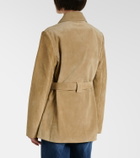 Tory Burch Belted suede jacket