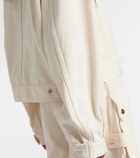 Marant Etoile Julie corduroy-trimmed denim jacket