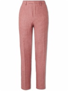 Mr P. - Phillip Tapered Linen Suit Trousers - Pink