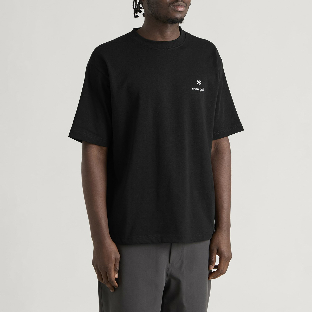 Snow Peak Men's New Standard Logo T-Shirt in Black