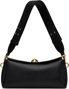 AMI Paris Black Leather Carrousel Bag