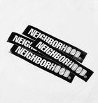 Neighborhood - Decal Logo-Print Cotton-Jersey T-Shirt - White