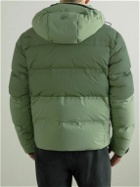 Aztech Mountain - Super Nuke Quilted Hooded Down Ski Down Jacket - Green