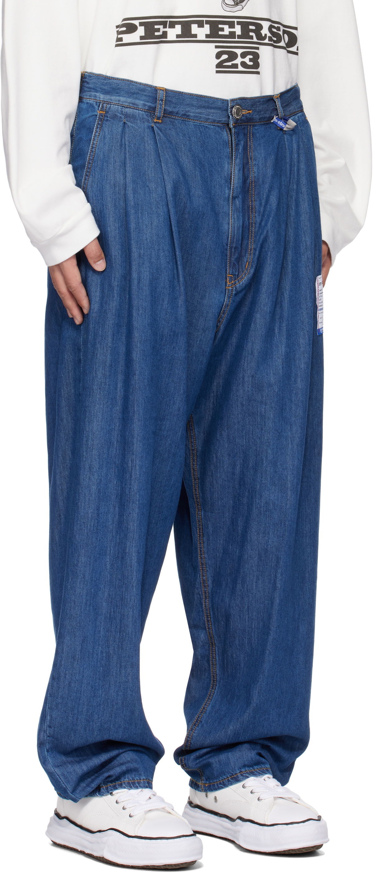 MIHARA YASUHIRO tancel denim pants - Maison MIHARA YASUHIRO Blue 