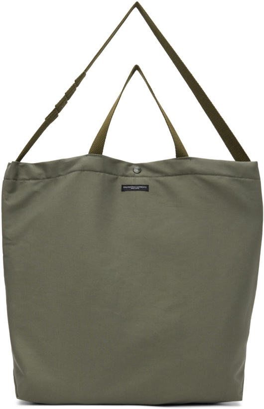 Photo: Engineered Garments Khaki Cotton Carry-All Tote