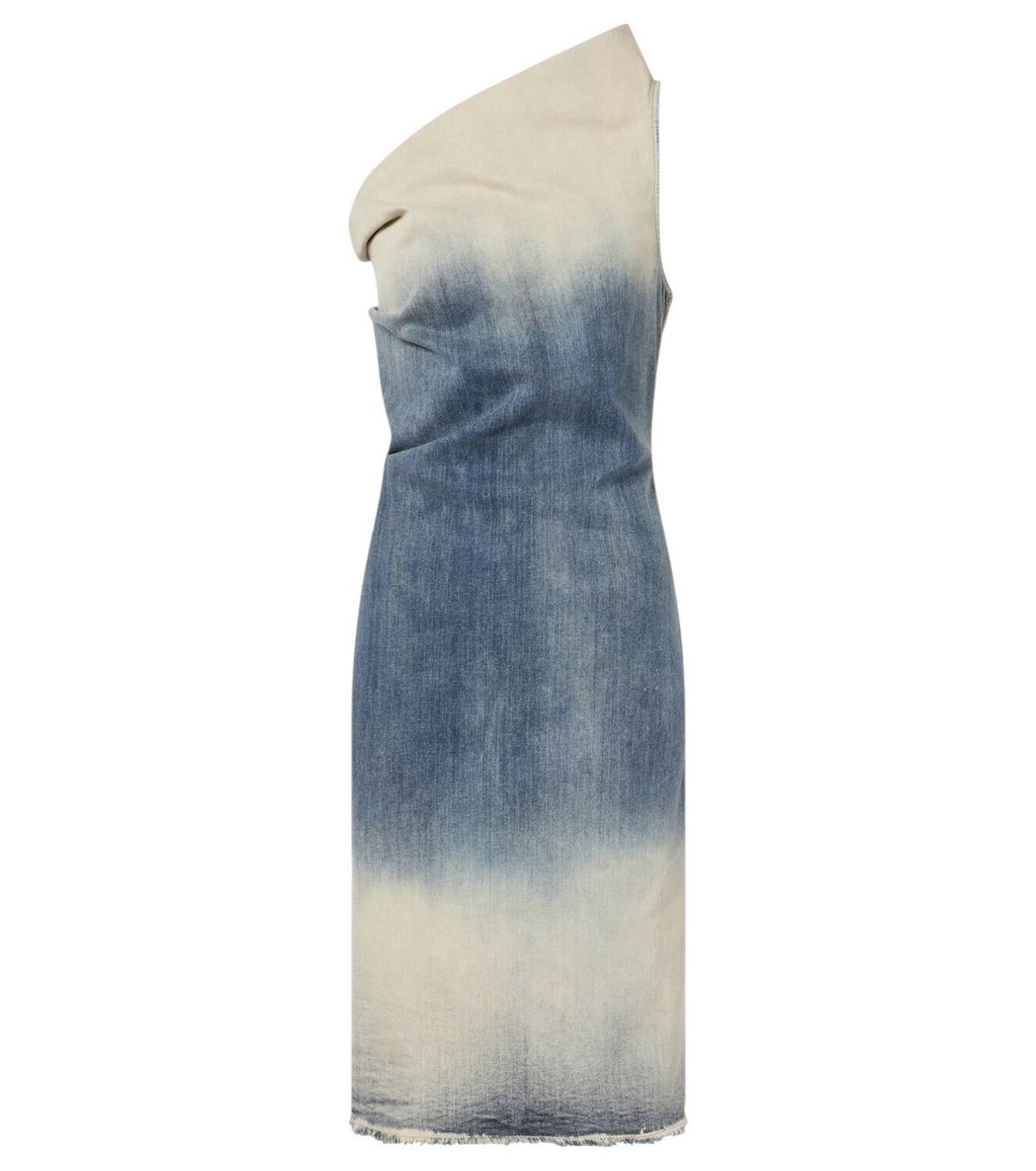 Rick Owens Taupe & Green Moncler Edition Al Denim Maxi Skirt
