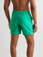 Moncler - Mid-Length Logo-Appliquéd Swim Shorts - Green