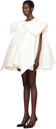 VAQUERA SSENSE Exclusive Bridal Capsule Bow Minidress