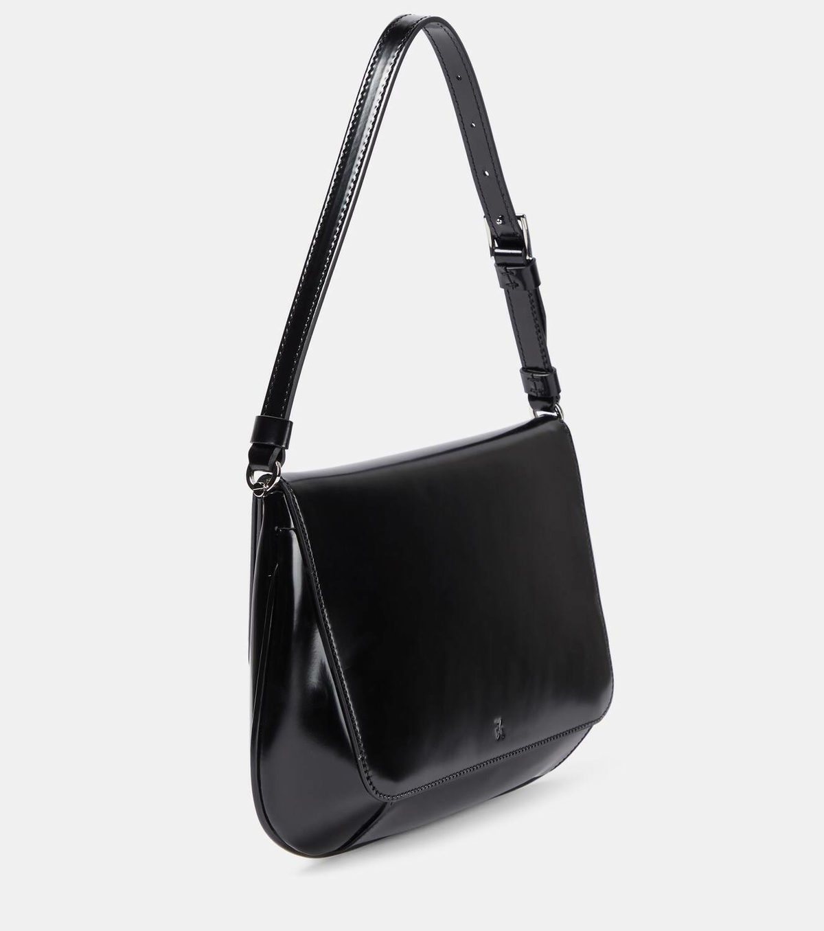 Amina Muaddi Ami leather shoulder bag