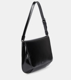Amina Muaddi Ami leather shoulder bag