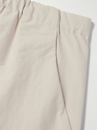 Goldwin - Straight-Leg Belted Stretch-Shell Trousers - Neutrals