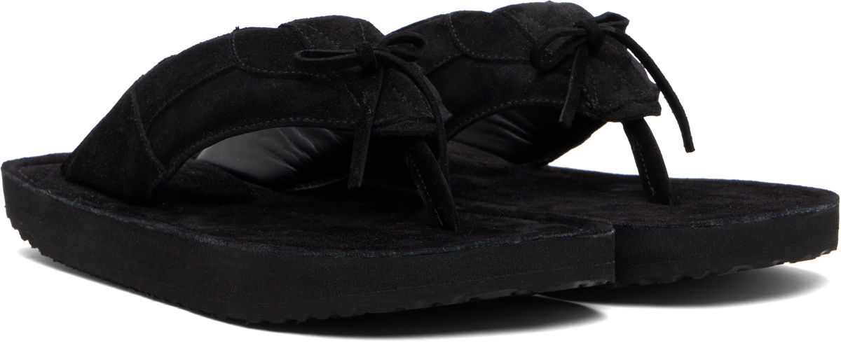 ABRA SSENSE Exclusive Black Platform Flip-Flops