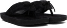ABRA SSENSE Exclusive Black Platform Flip-Flops